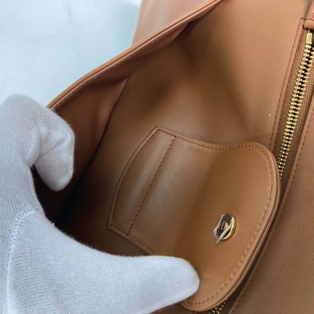 CHRISTIAN DIOR Brown Leather Shoulder Bag - Picture 10 of 14